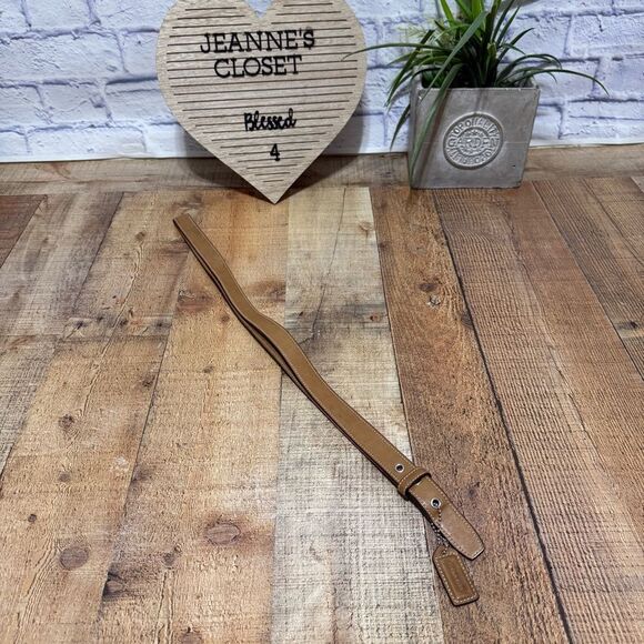 replacement strap & bag charm COACH Legacy Demi Hobo Camel Leather #9564 - Picture 7 of 9